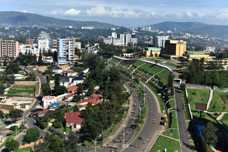 Exterior view of The Hut Hotel, a leading Luxury Hotel in Kigali, Rwanda.