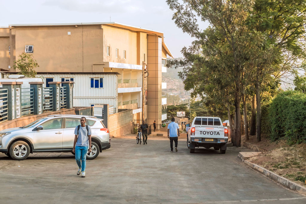 Panoramic view of Kigali city with key attractions near The Hut Hotel