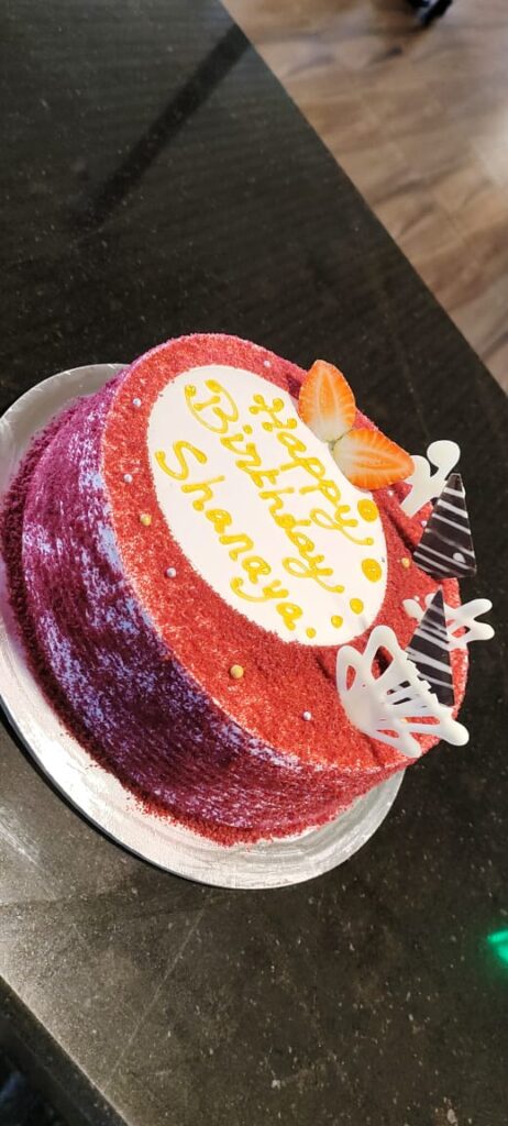 Celebrate with a delicious red velvet birthday cake from The Hut Hotel Bakery, Kigali's finest