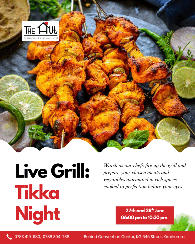 A Summer Day Out: Free Swimming and Live Grill at The Hut in Kigali
Looking for the perfect way to spend a summer weekend in Kigali? You can enjoy sunshine, delicious food, and family fun with free swimming for kids in Kigali and a sizzling live grill experience—all in one place at The Hut.
The day begins at Ingoro Pool Lounge, one of the most serene places to relax beside a swimming pool in Kigali. Every Saturday, kids under 12 can swim for free, making it a favourite for families seeking an easy escape. As children enjoy the water, you can unwind with a cocktail, fresh juice, or a light poolside snack from the lounge’s curated menu. With loungers, shade, and a quiet garden feel, it’s a peaceful way to pass a sunny afternoon in the city.
As the day unfolds, the energy shifts toward the terrace where the Live Grill in Kigali takes centre stage. Starting from late afternoon, The Hut’s chefs fire up the grill with juicy meats, seafood, and spiced marinades—all served hot and fresh. You can gather with friends, enjoy live DJ music, and share grilled plates while the kids dry off and the sky turns golden. Whether you're planning a family day or a relaxed evening out, this is one of the best summer things to do in Kigali.