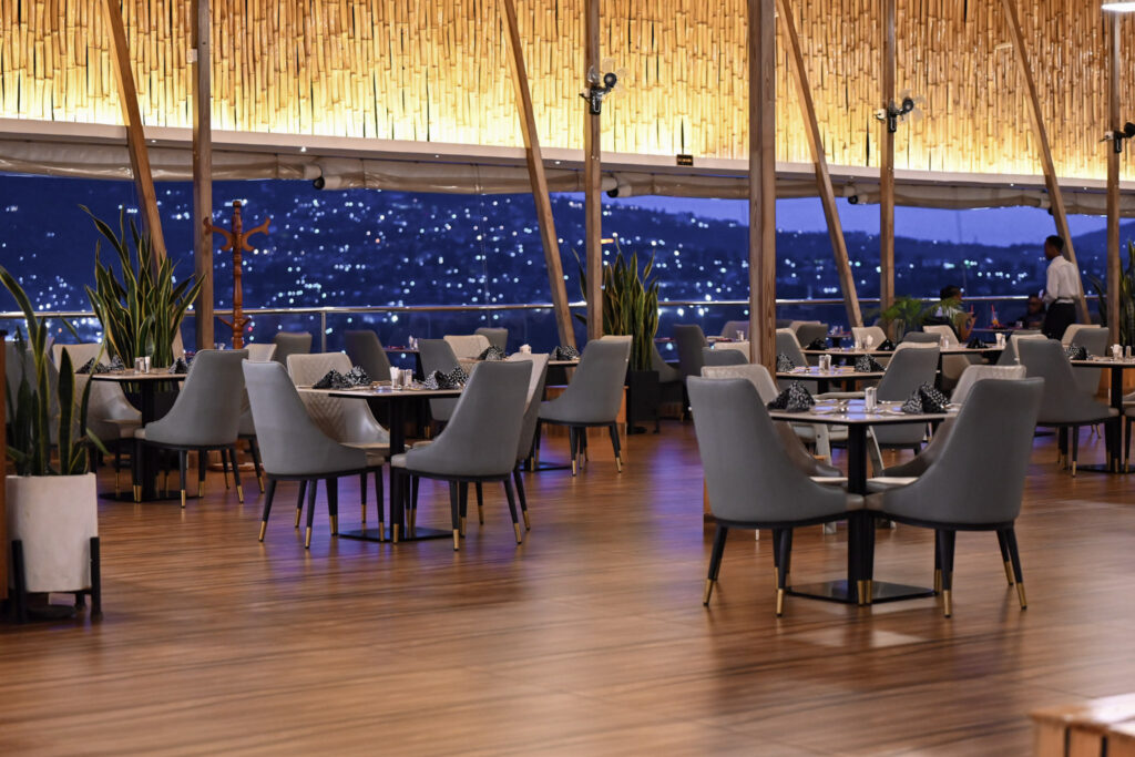 Rooftop dinning in Kigali