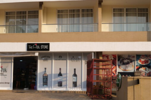 Supermarket in Kigali fresh produce section”